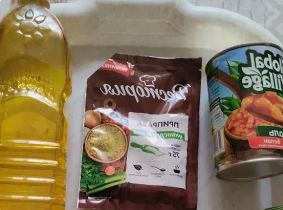 Суп с грибами и консервированной фасолью