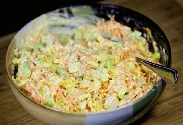Салат «Для мамы» с корейской морковью