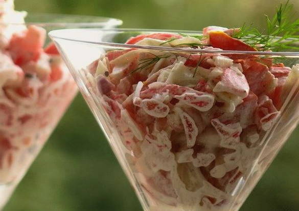 Салат «Дипломат» с крабовыми палочками