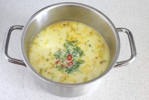 Суп из форели с картофелем и сливками