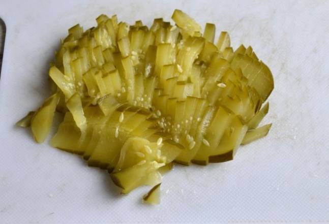 Салат «Веча» из огурцов с мясом