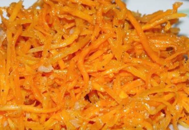 Салат «Горгона» с корейской морковкой и говядиной