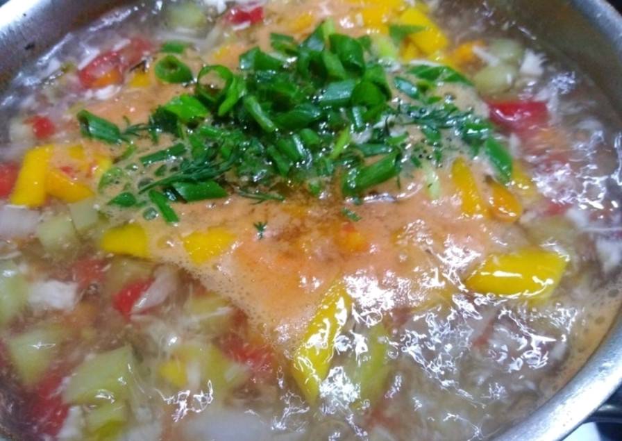 Суп с курицей и кукурузой консервированной