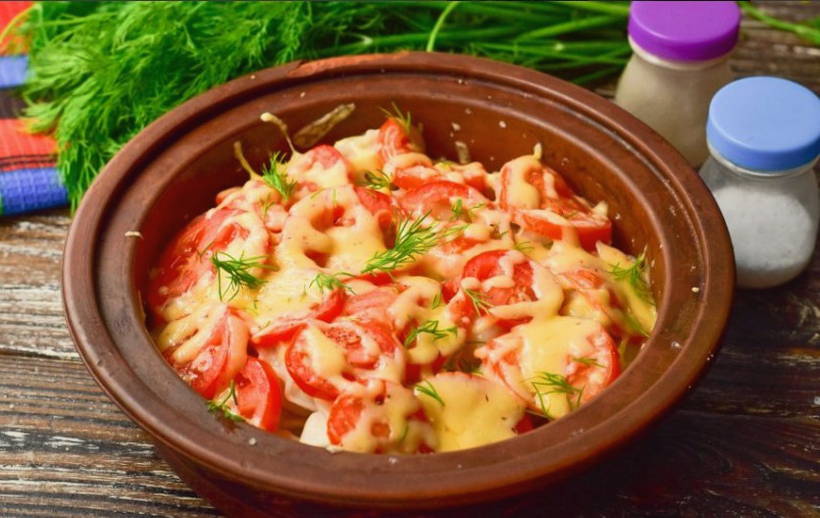 Пицца из пельменей в духовке