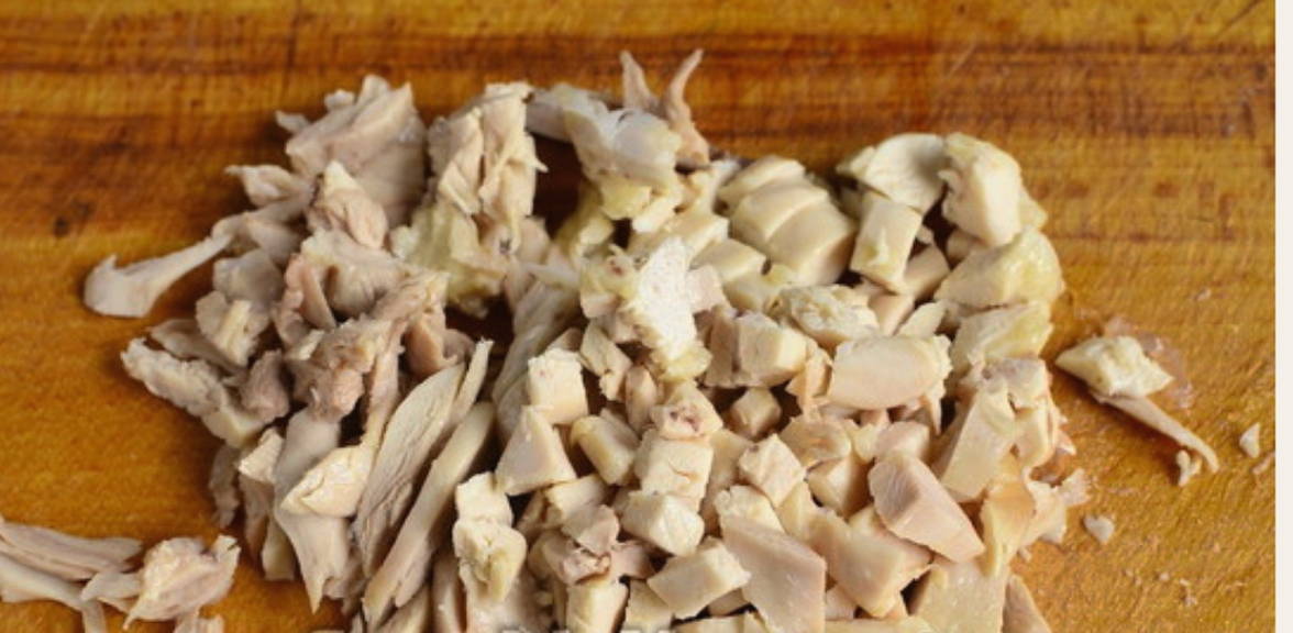 Салат «Ежик» с корейской морковкой и грибами