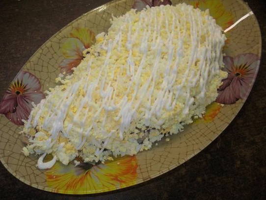 Салат «Виноградная гроздь» с курицей
