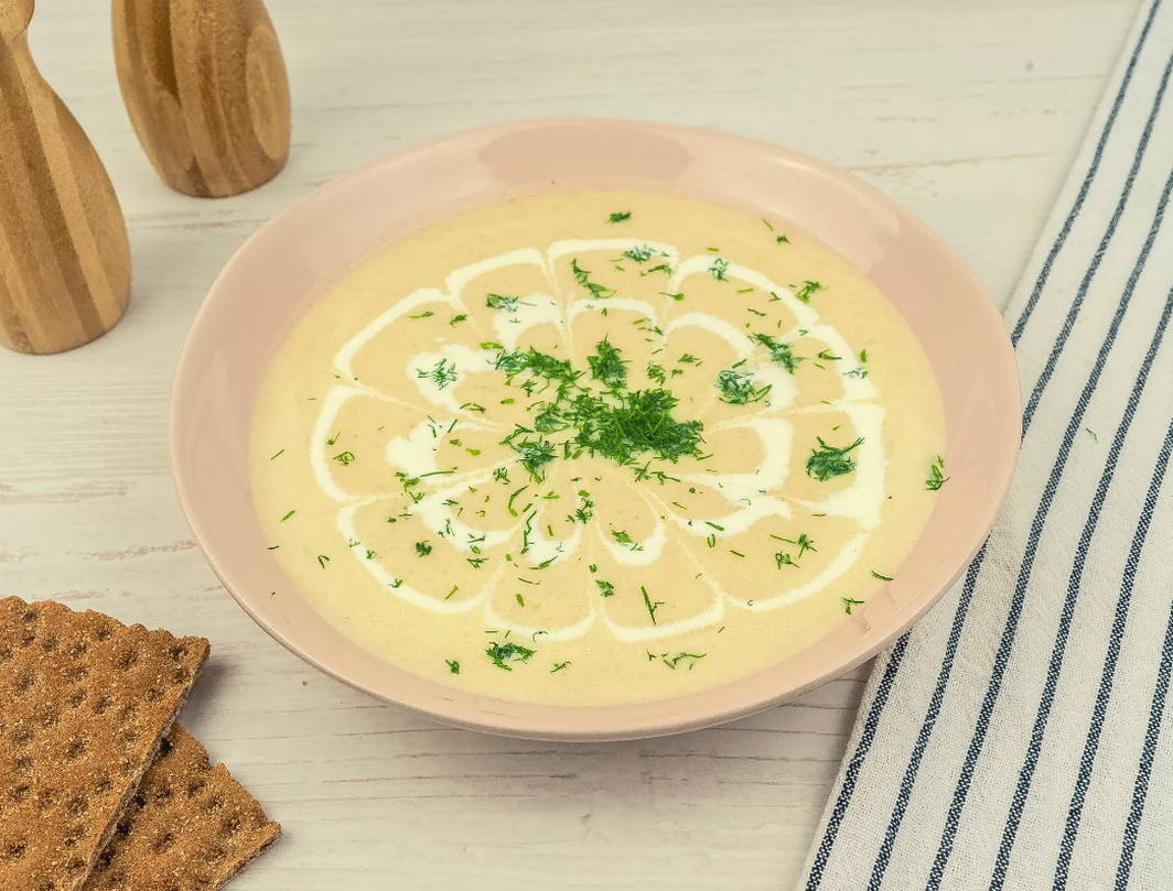 Суп-пюре с брокколи и сыром