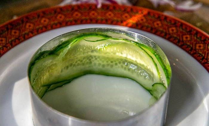 Салат из печени трески с яйцом