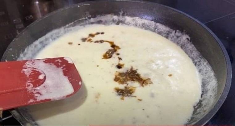 Сливочный соус для мидий в раковинах