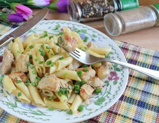 Макароны с поджаркой