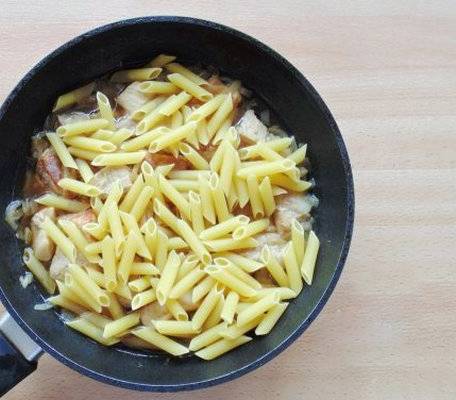 Макароны с поджаркой