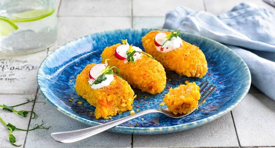 Морковные котлеты без манки