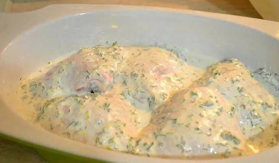 Сметанный соус для курицы в духовке