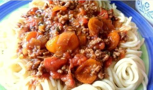 Соус из фарша для спагетти