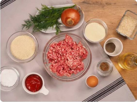 Котлеты с манкой вместо хлеба