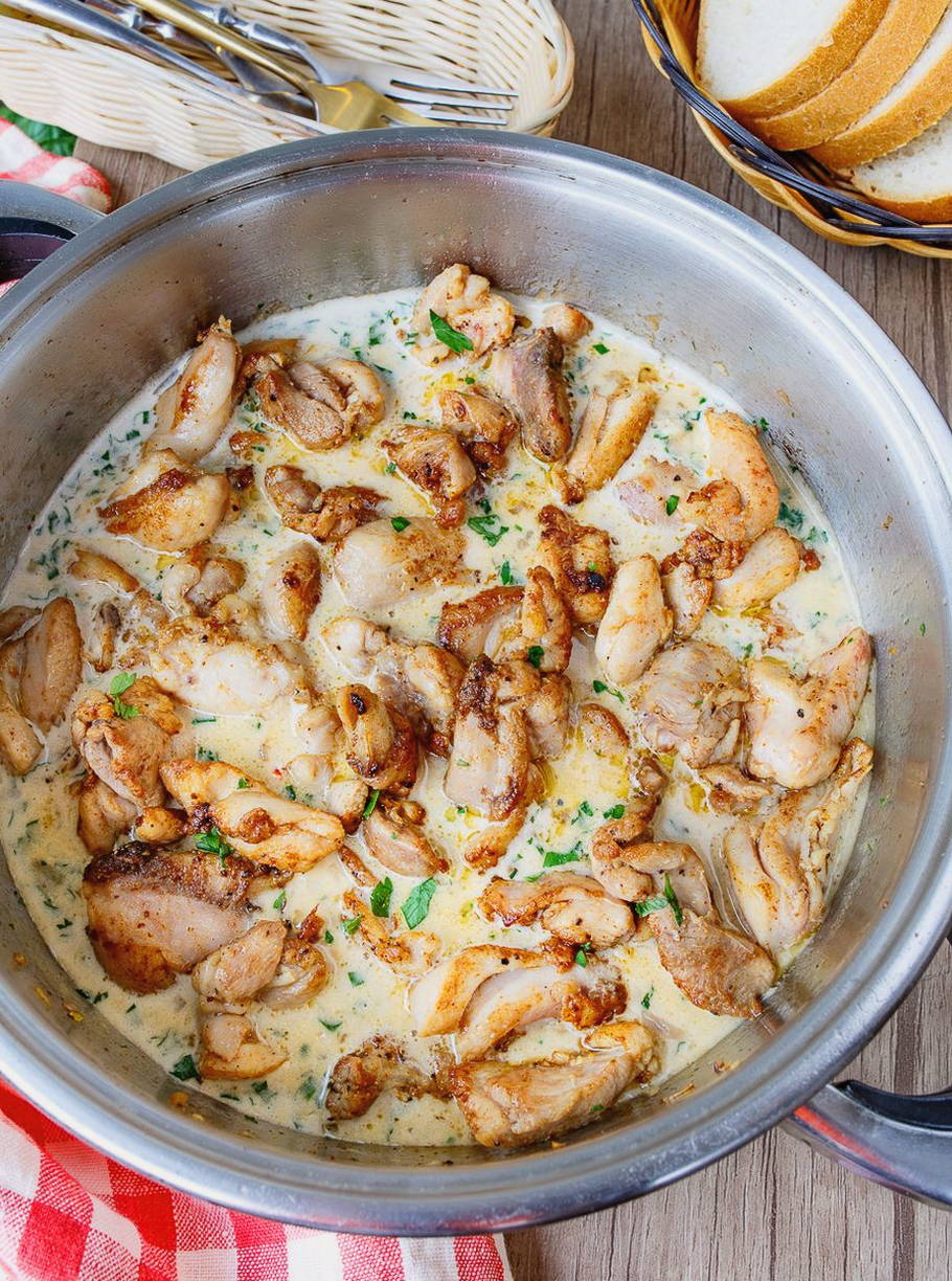 Соус для курицы на сковороде