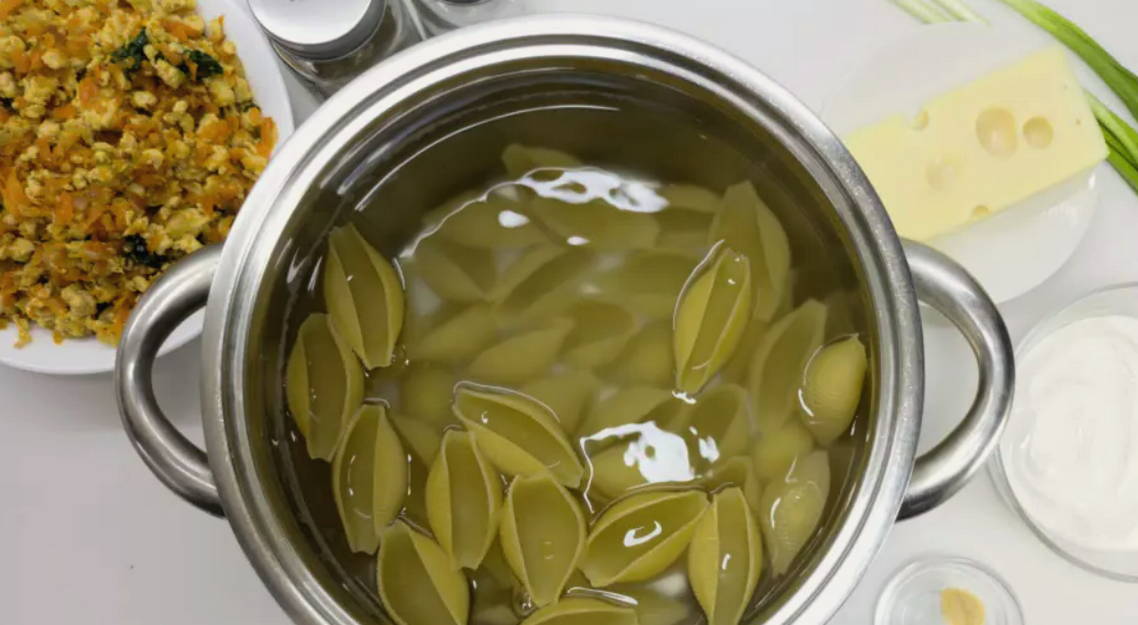 Фаршированные макароны ракушки с фаршем в духовке