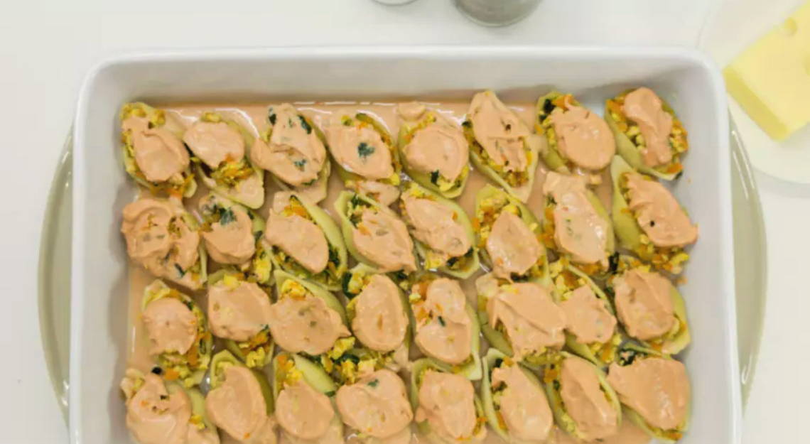 Фаршированные макароны ракушки с фаршем в духовке