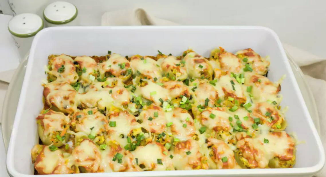 Фаршированные макароны ракушки с фаршем в духовке