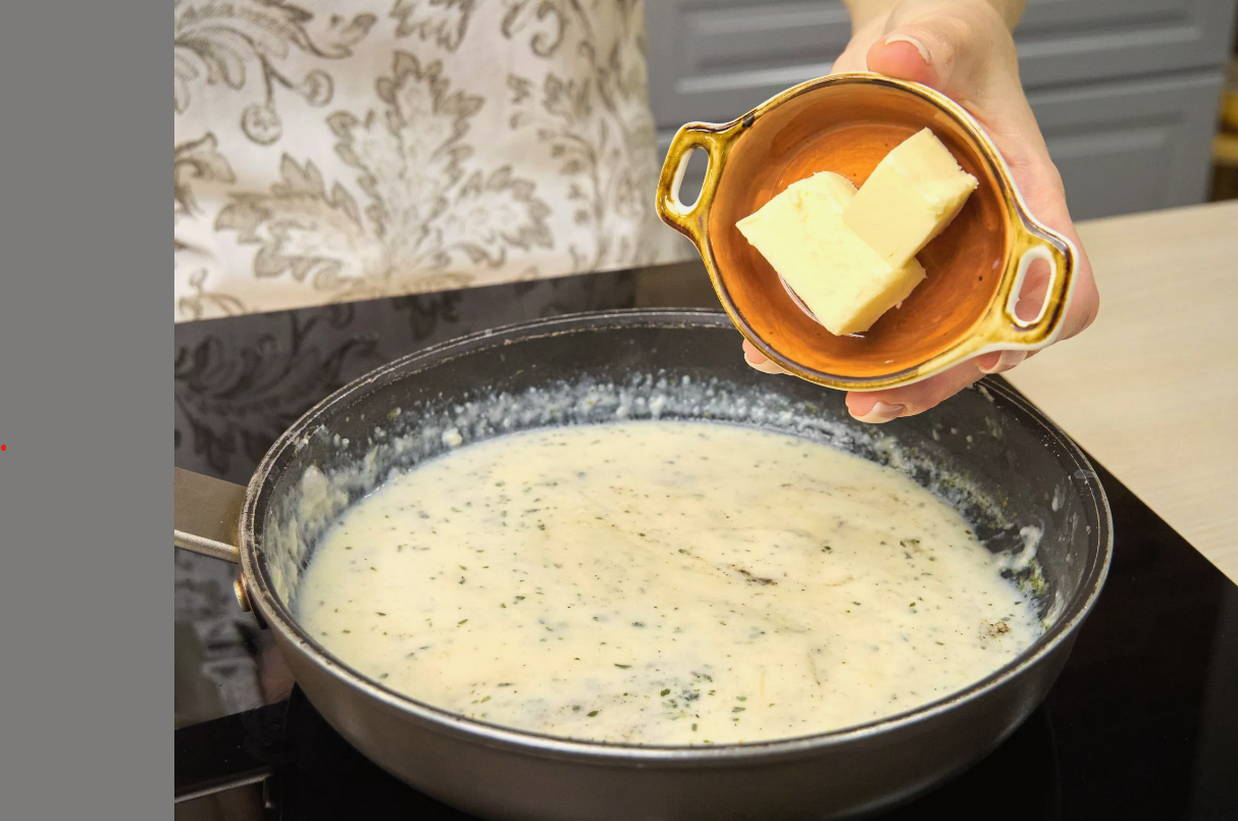 Макароны с сырным соусом