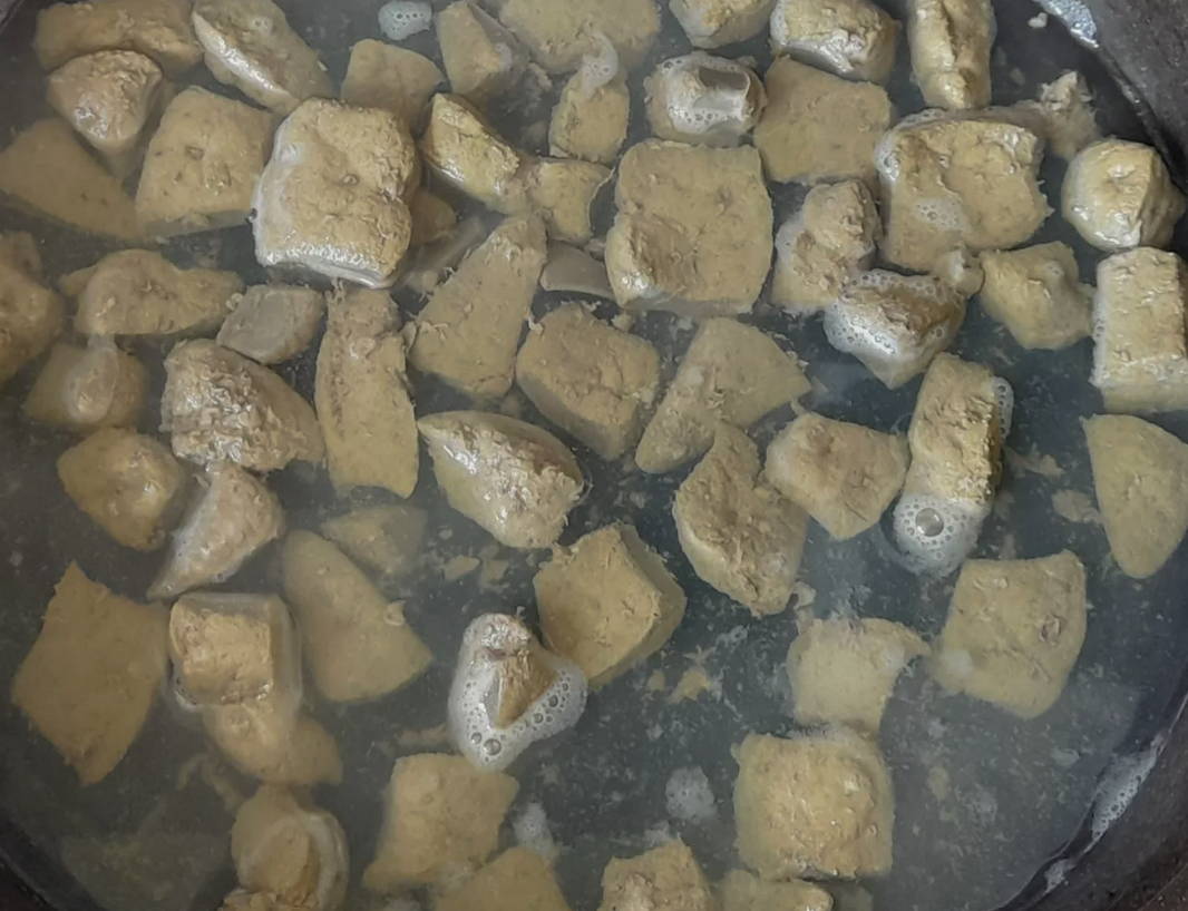 Макароны с говяжьей печенью