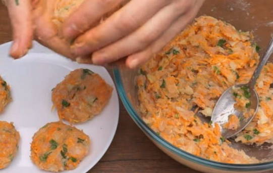 Котлеты с овощами