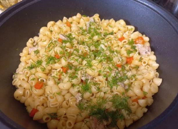 Макароны с мясом в казане