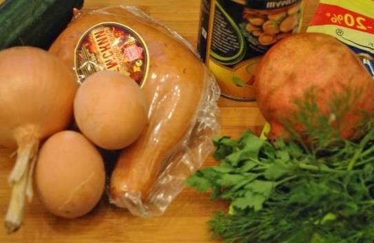 Салат «Ирина» с копченой курицей