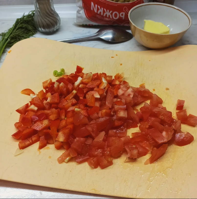 Макароны с овощами в мультиварке