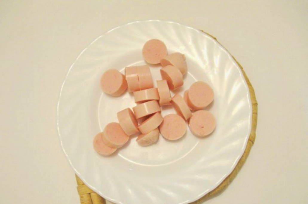 Борщ с сосисками