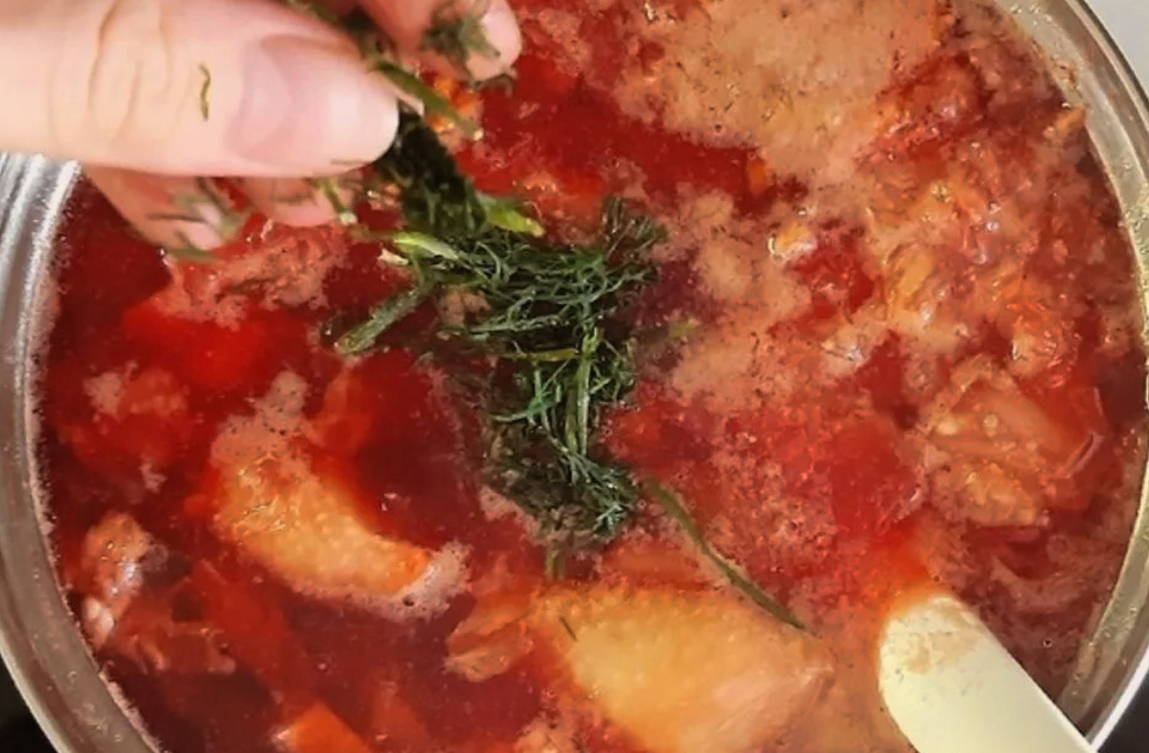 Борщ с китайской капустой