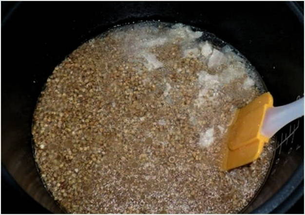 Гречневая каша с мясом в мультиварке