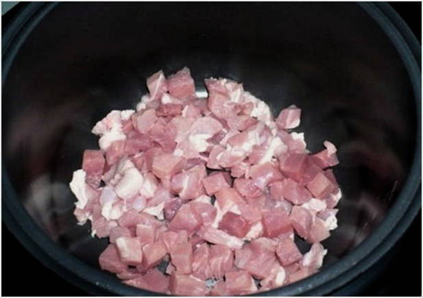 Гречневая каша с мясом в мультиварке