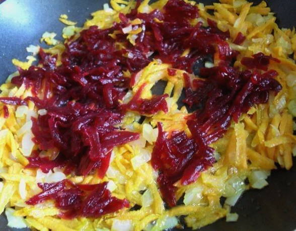 Борщ с клецками