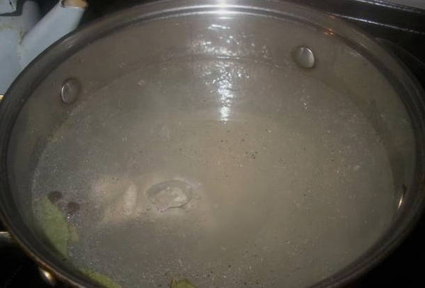 Борщ без зажарки с курицей