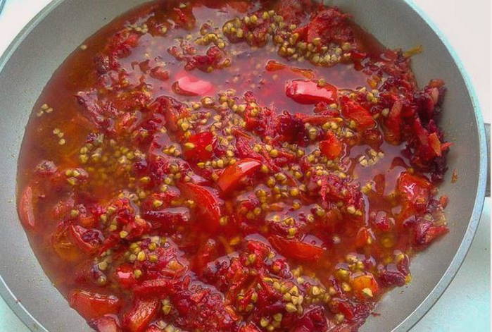 Гречневая каша с овощами