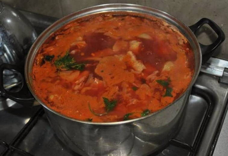 Борщ из пекинской капусты