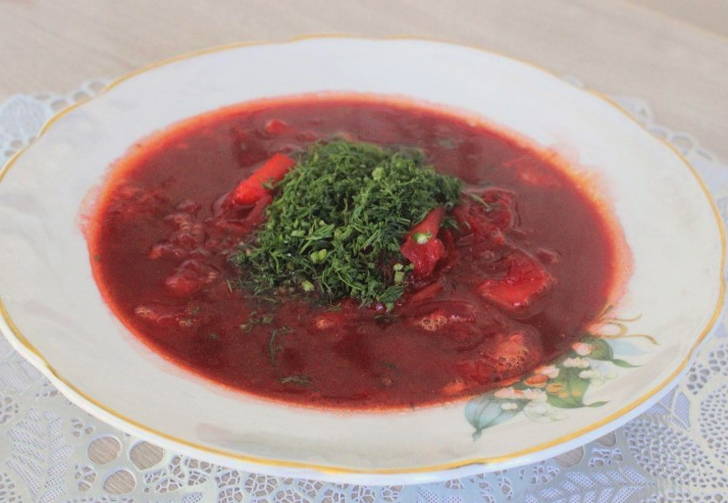 Борщ с капустой и картофелем