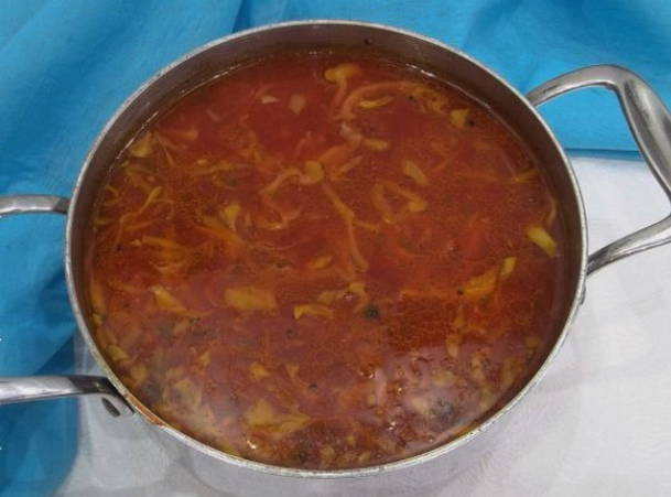 Борщ с фаршем