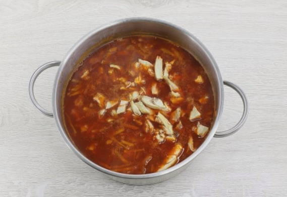 Борщ с красной фасолью