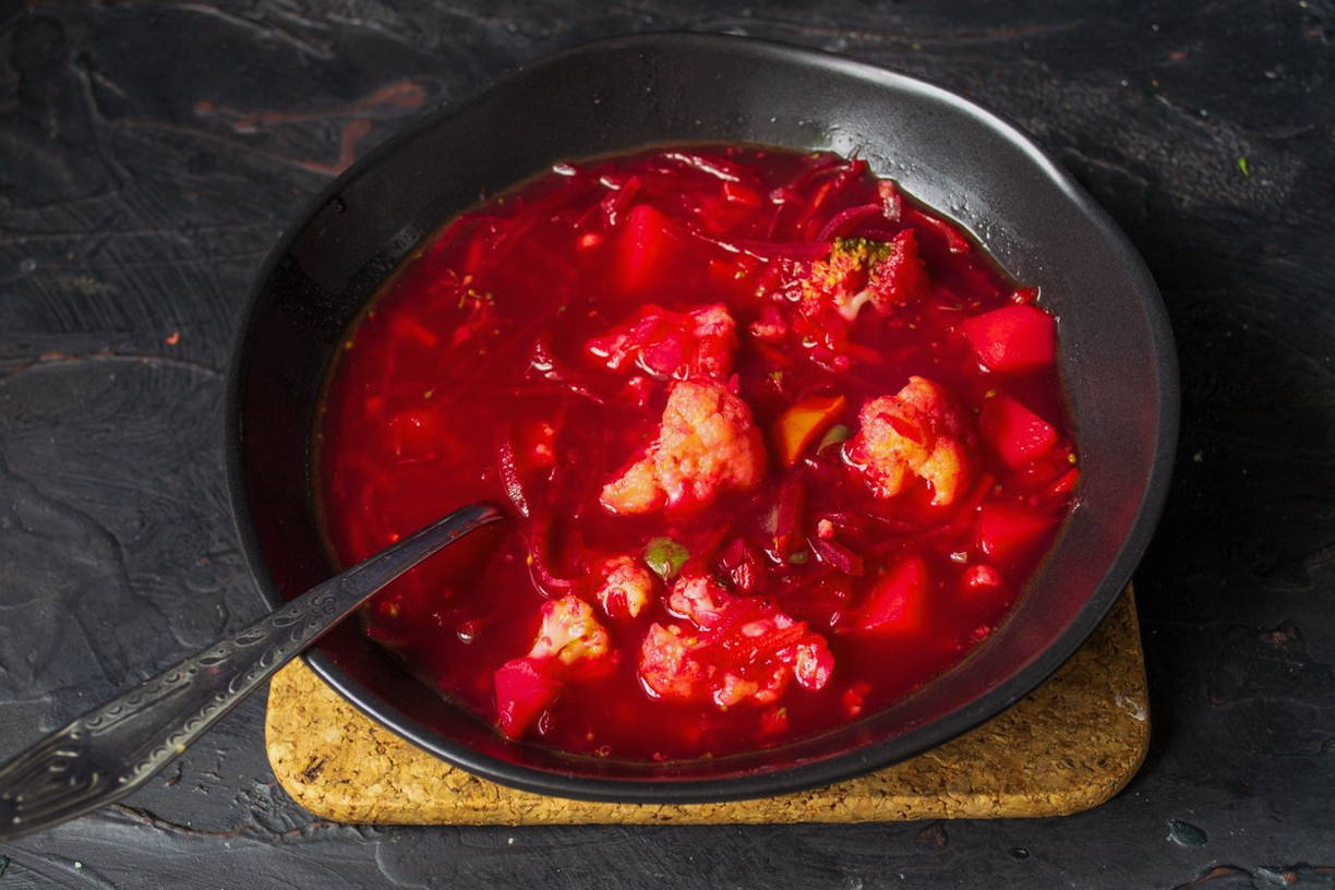 Борщ с цветной капустой