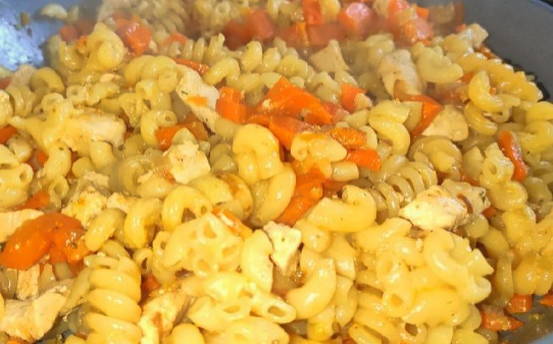 Макароны по-турецки на сковороде