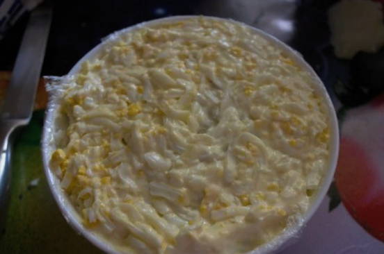 Салат «Лесная поляна» с корейской морковью