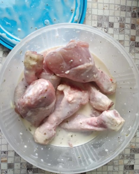 Макароны с куриными ножками в духовке