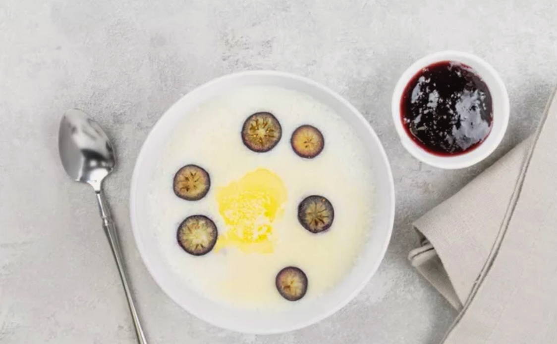 Манная каша на молоке на 1 порцию