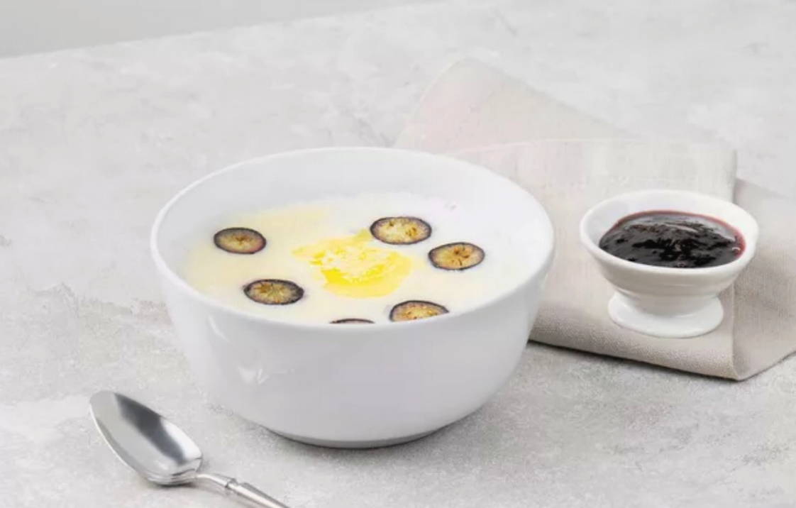 Манная каша на молоке на 1 порцию