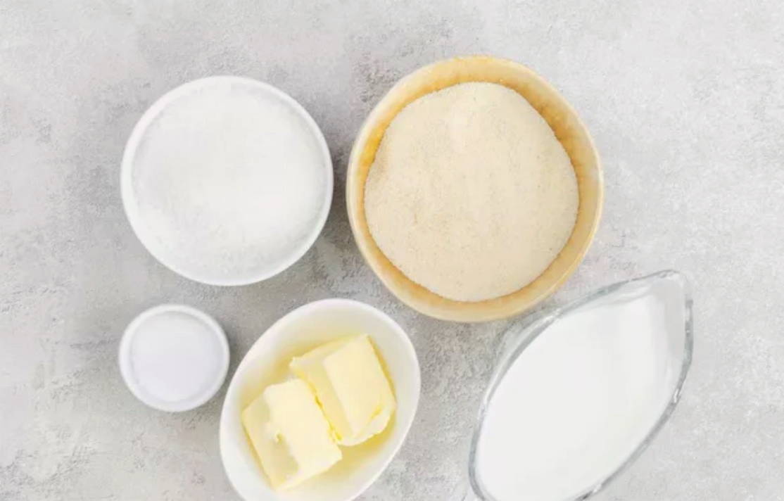 Манная каша на молоке на 1 порцию