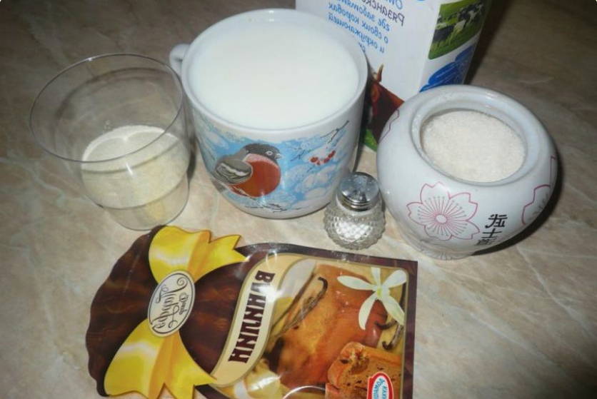 Манная каша с комочками