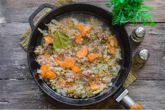 Гречневая каша с фаршем