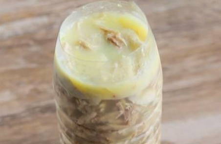 Куриный рулет в бутылке